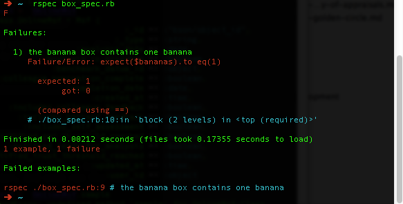 Rspec error